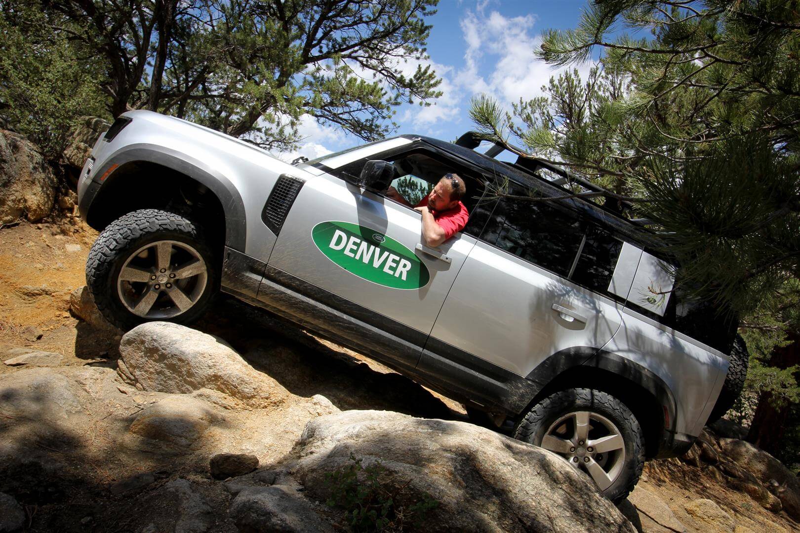 Jeff checking out the New Defender