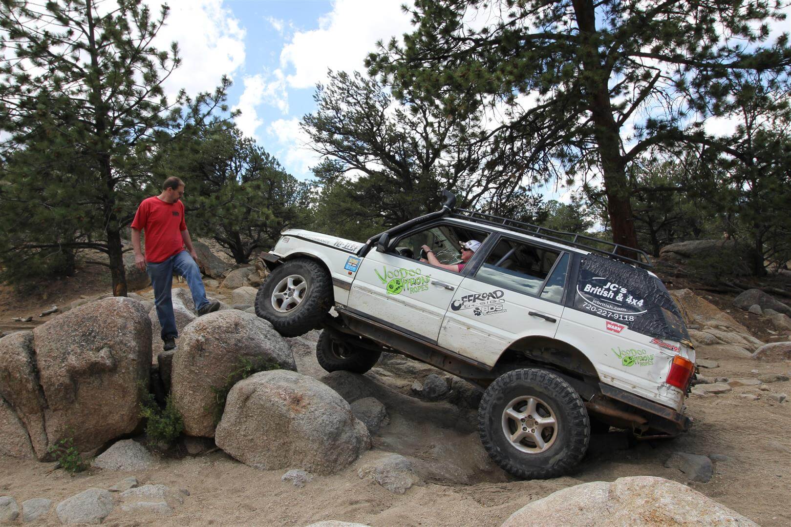 Dena taking the P38 over Rock Pile